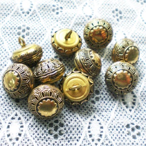10 metal buttons 14 mm shank buttons buttons with eyelet vintage buttons traditional buttons image 6