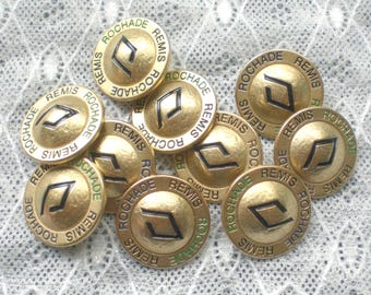 10 metal buttons 23 mm draw castling chess shank buttons