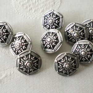 10 small metal buttons 15 mm eyelet buttons buttons with eyelet vintage buttons traditional buttons