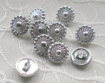 Small metal buttons 11 mm shank buttons vintage buttons