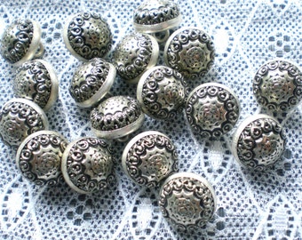 10 Metallknöpfe 13 mm Ösenknöpfe Knöpfe mit Öse Vintageknöpfe Trachtenknöpfe