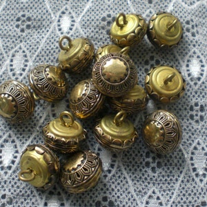 10 metal buttons 14 mm shank buttons buttons with eyelet vintage buttons traditional buttons image 2
