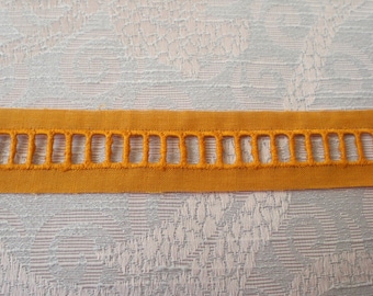 Feston dentelle orange 2 m dentelle insert dentelle coton dentelle bordure vintage dentelle