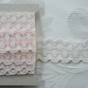 3 m French lace salmon lace trim lingerie lace vintage lace image 2