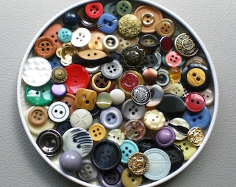 90 botones vintage colección de botones botones de vidrio botones de mezcla para manualidades botones artesanales