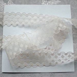 3 m French lace salmon lace trim lingerie lace vintage lace image 4