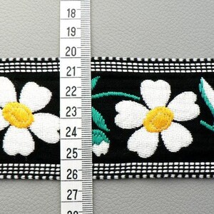 Woven ribbon marguerite border flower border flower border image 3