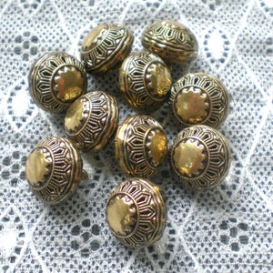 10 metal buttons 14 mm shank buttons buttons with eyelet vintage buttons traditional buttons image 4