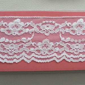 Wide white tulle lace 5 m lace trim lace remnant lace