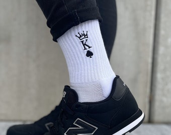 Socks embroidered - King // King