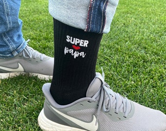 Superpapa - calcetines bordados