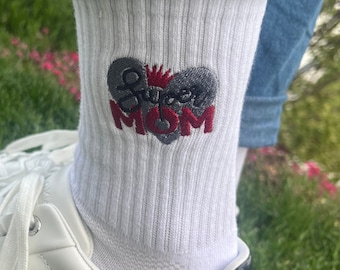 Super MOM - chaussettes brodées