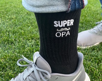 Superopa - Socken bestickt