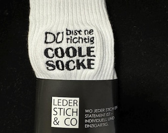 Cool socks - embroidered socks - Father's Day gift