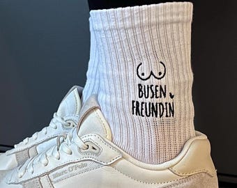 Bosom buddy - embroidered socks, gift for best friend, Valentine's Day, birthday
