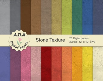 Stone texture printable, stone digital paper, stone background, stone illustration, commercial use