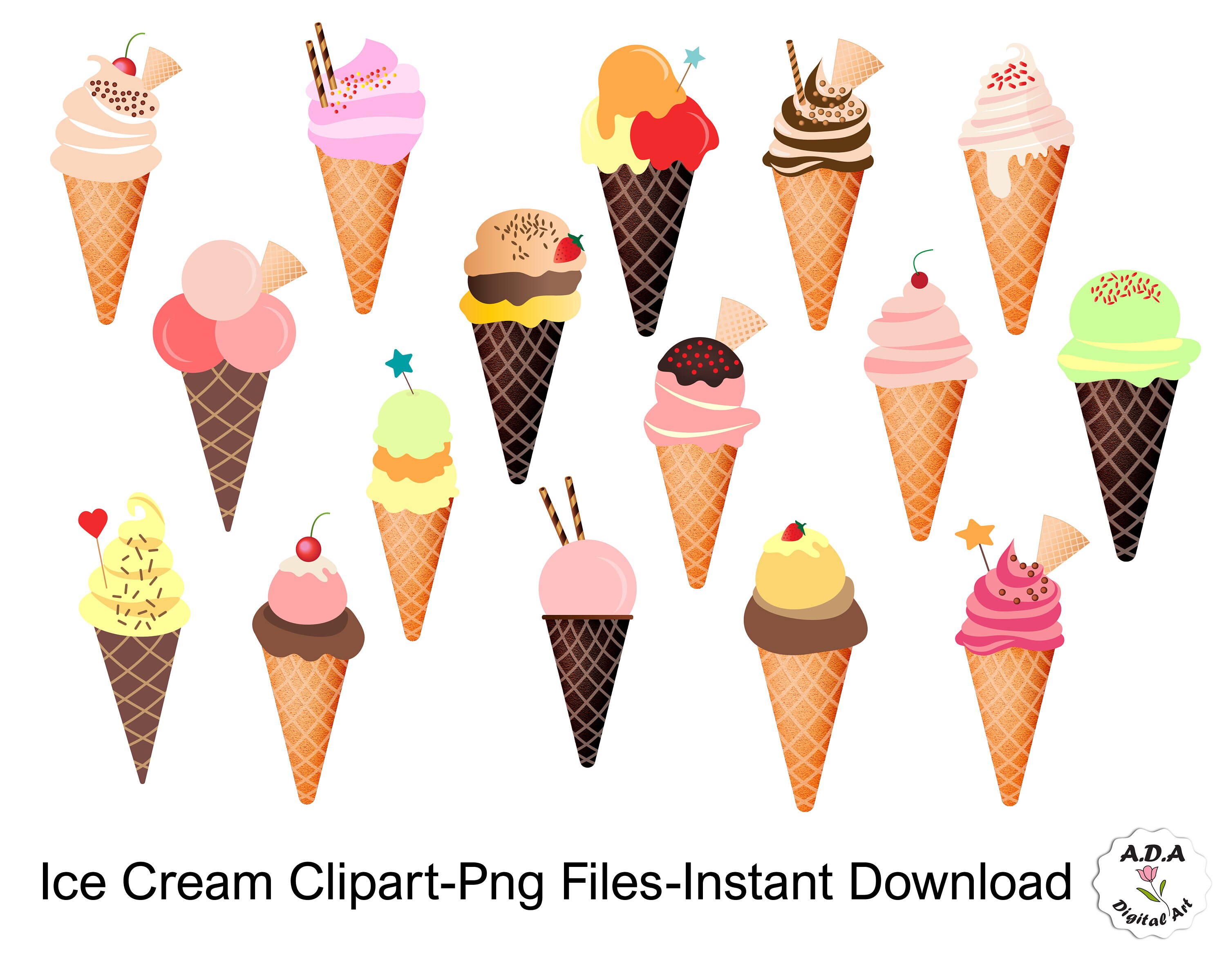 Ice Cream Clipart Ice Cream Cone Clip Art Ice Cream Illustration Ice 
