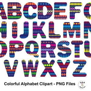 Imágenes prediseñadas del alfabeto colorido, imágenes prediseñadas de letras del alfabeto, letras coloridas, imágenes prediseñadas del alfabeto digital, uso comercial