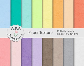 Paper texture printable digital paper pack, vector paper texture, pastel paper background, craft paper texture, commercial use
