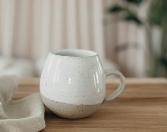 getöpferte Tasse // 450ml // Keramik Tasse handgemacht // handgemachte Teetassen // handgemacht in der Töpferei am Wald