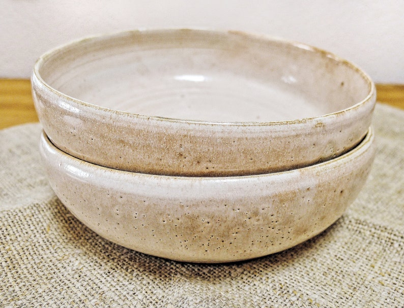 Pasta bowl rustic offwhite handmade ceramics Etsy
