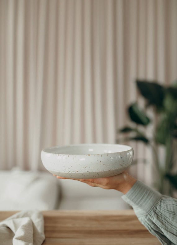 handgemachte Schalen // Schale für Bowls // tiefe Teller weiß