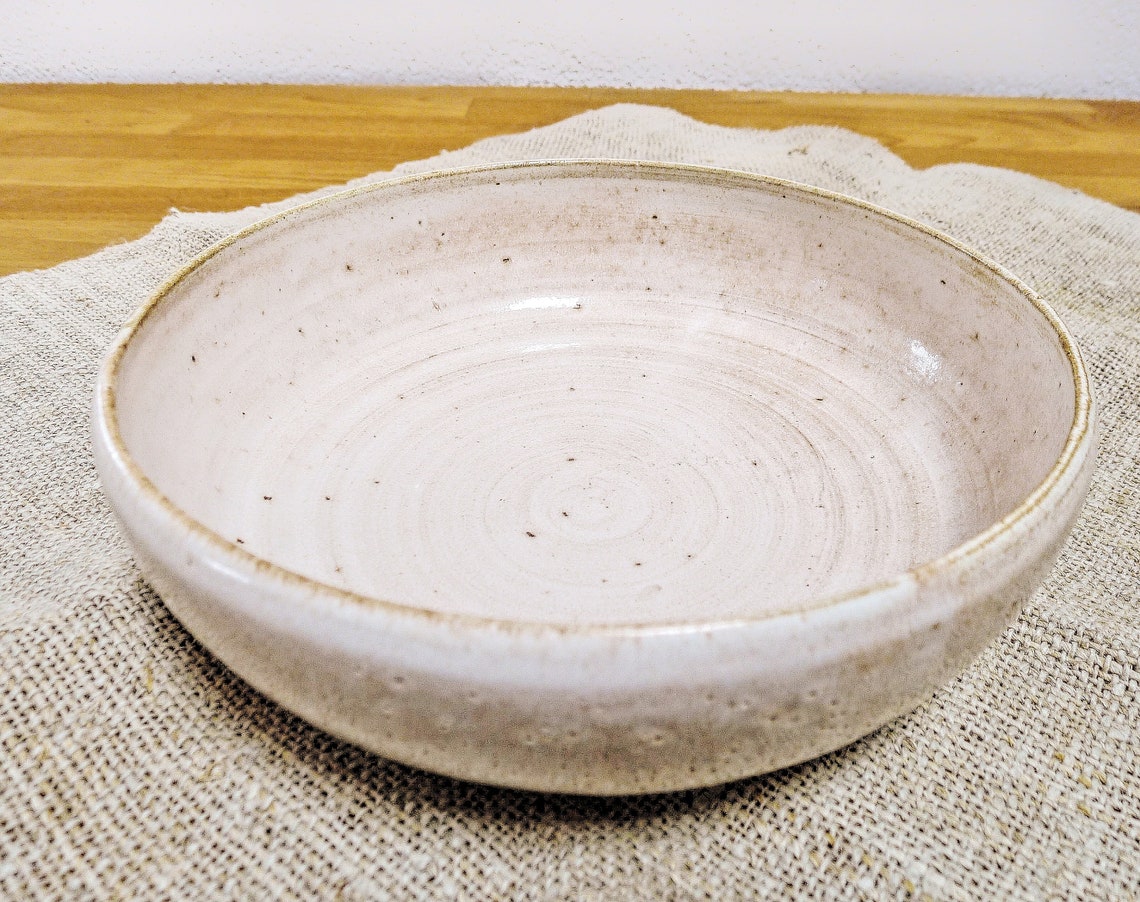 Pasta bowl rustic offwhite handmade ceramics MADE TO ORDER Etsy