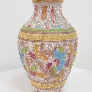Large Mid-Century textured Italian vase