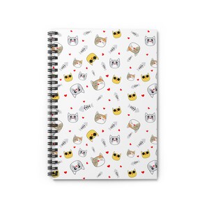Cute Cat Spiral Notebook - Perfect for Note-Taking, Journaling, Gift for Cat Lovers, School Supplies, Cute Stationery