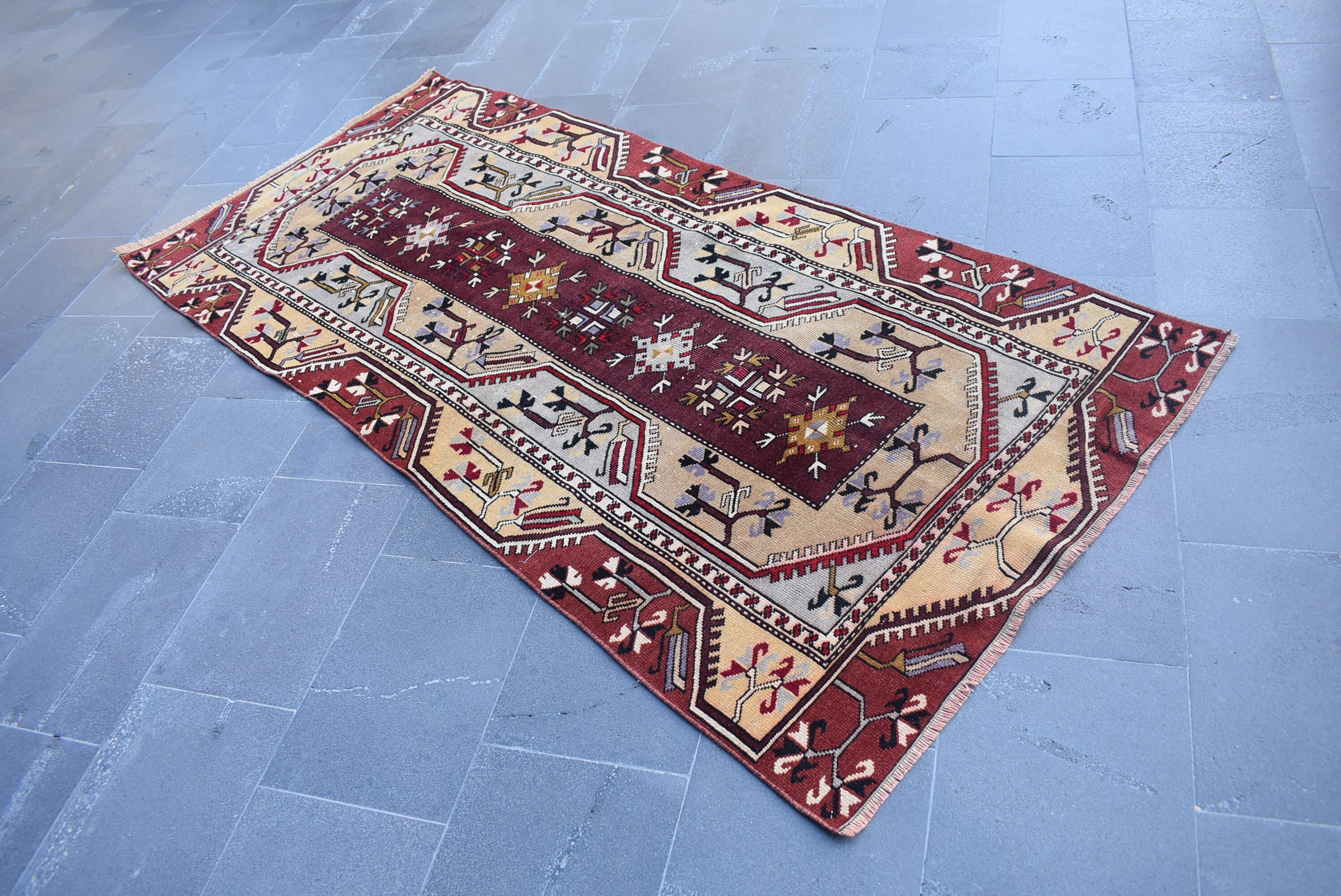 Aztec Runner Kilim Rug Vintage Kilim Rug Rustic Decor Area - Etsy