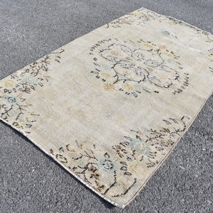 Turkish rug, Vintage rug, Bohemian rug, Handwoven rug, Diningroom rug, Vintage rug, Turkish rug, Bedroom rug, Boho rug 3.7 x 6.6 Ft RSL0037