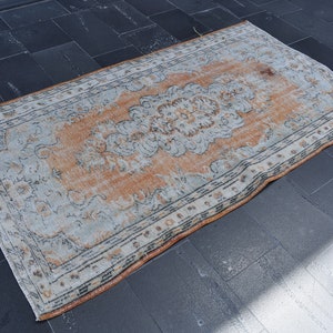 Aztec rug, Turkish rug, Vintage rug, Handmade rug, Area rug, Tribal rug, Bedroom rug, Home decor, Wool kitchen rug, 3.9 x 7.2 Ft  RS8997