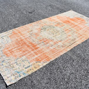 Turkish rug, Vintage rug, Handmade rug, Area rug, Large wool rug, Red area rug, Bohemian rug, Home decor, Bedroom rug, 4.3 X 9.4 Ft RSL2568