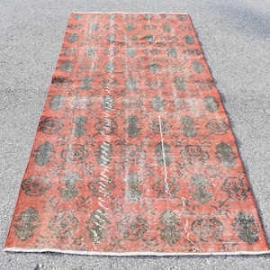 Runner rug, Handmade rug, Hallway rug, Vintage rug, Aztec rug, Organic wool rug, Anatolia rug, Entryway rug, Carpet, 3.6 x 8.4 Ft  RSL1467