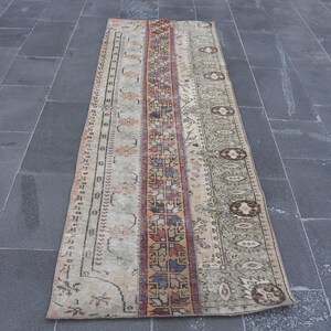 Turkish rug, Oushak rug Vintage rug 2.7 x 8.2 ft Rustic decor, Oriental rug, Wool rug, Home decor, Anatolian rug, Boho decor rug RSL0846