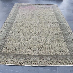 large rug vintage oversize rug 6.4 x 10.2 ft Free Shipping area rug rustic rug floor rug nomadic rug decorative rug RSL1536