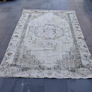 turkish rug, oriental rug, turkey rug, boho decor vintage rug rustic decor 5.1 x 8.1  ft bohemian rug, area rug, bedroom rug RSL3084