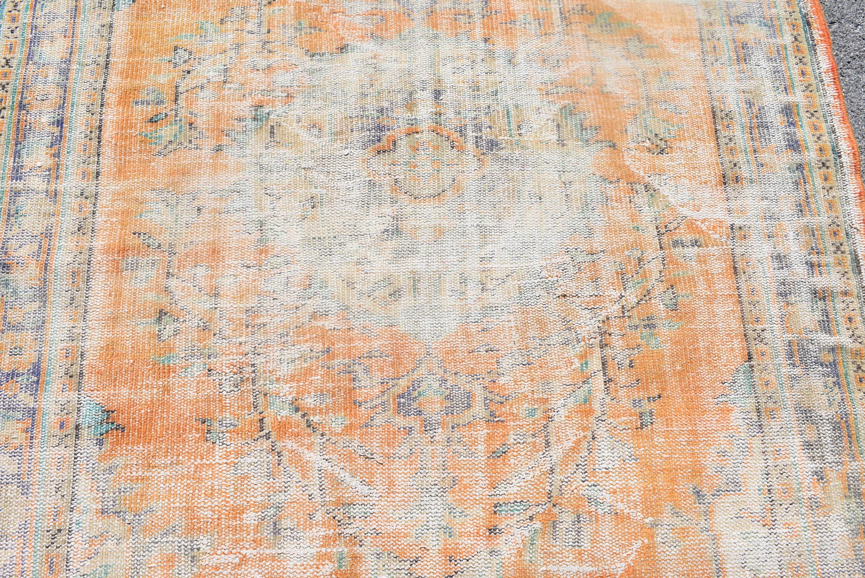 トルコ製ラグ、ヴィンテージラグ、大型ラグ、リビングルーム用