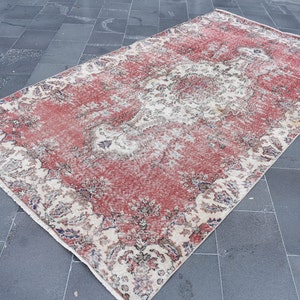 faded color rug, vintage rug, turkish rug, anatolian rug, large rug, 5.2 x 9.6 ft livingroom decor rug, decorative rug, carpet, RSL1267