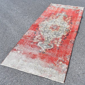 Runner rug, Oriental rug, Hallway rug, Vintage rug, Aztec rug, Organic wool rug, Corridor rug, Entryway rug, Carpet, 3 x 7.3 Ft  RS5903