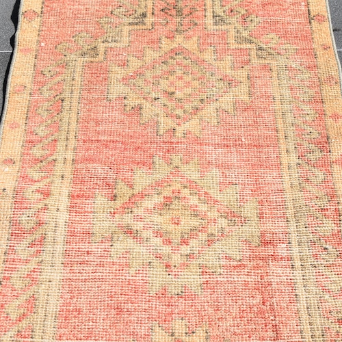 Small area rug, Frontdoor rug, Vintage rug, Turkish rug, Oriental rug, Tribal rug, Wool rug, Carpets, Handmade rug, 2.2 x 4.8 shops Ft RSL0975