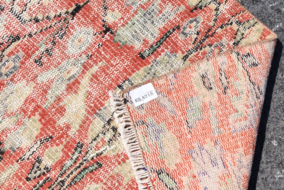 Turkish Rug Decorative Rug Red Rug Area Rug Rustic Decor Etsy