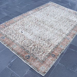 Boho decoration, Oriental rug, Turkish rug, Area rug, Vintage rug, Handmade rug, Aztec rug, Bohemian rug, Bedroom rug, 5.1 x 8 Ft RSL1400