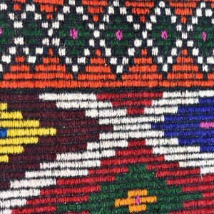 Large kilim rug, Turkish vintage rug, Handmade boho kilim rug, Livingroom rug, Geometric rug, Multicolor kilim rug, Rug 4.8 x 10.4 ft RS4396 image 10