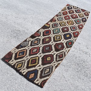 turkish runner rug,vintage kilim rug  rustic decor 2.3 x 9.6 ft  kitchen rug anatolian kilim rug hallway rug rustic rug kilim rug RS4436
