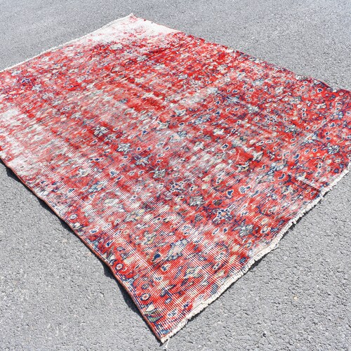 Turkish rug, Vintage rug, Livingroom rug, Rustic shops decor, Home decor, Diningroom rug, Area rug, Boho decor, Bohemian rug, 5.2 x 7 Ft RSL0273