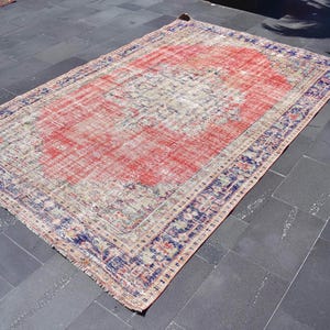 turkish rug anatolian rug vintage wool rug Free Shipping 5.9 x 9.3 ft turkey rug turkish carpet boho decor rug bedroom rug boho rug RSL2999