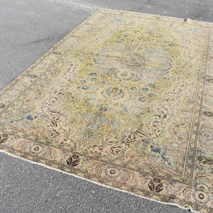 türkischer Teppich Vintage-Teppich 6,3 X 2, 3 Fuß Teppich Handgeknüpfter Teppich Orientteppich Orientteppich handgeknüpfter Teppich Orientteppich