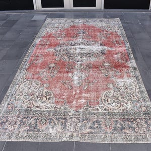 tribal rug, orange rug, vintage rug, 5.3 x 10.4 ft Free Shipping turkish rug, runner rug, nomadic floor rug, boho area rug, RS8975