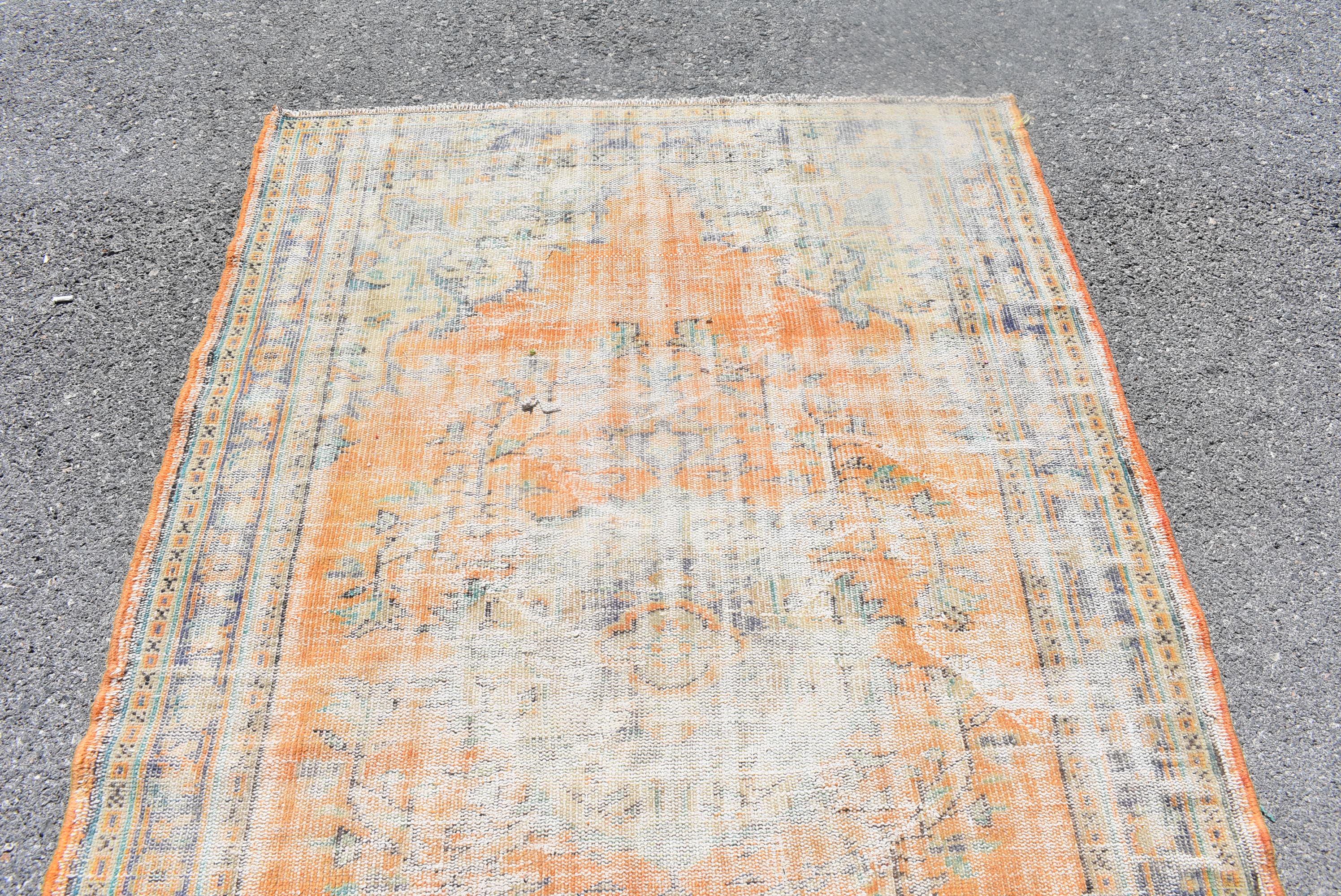 トルコ製ラグ、ヴィンテージラグ、大型ラグ、リビングルーム用